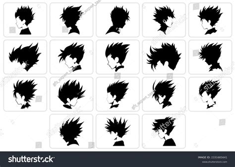 Spiky Hair: Over 1,204 Royalty-Free Licensable Stock Illustrations ...