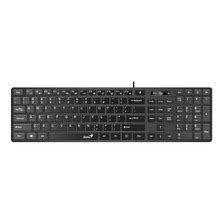 Teclado gamer HP GK200 QWERTY HP Blue español color negro con luz RGB