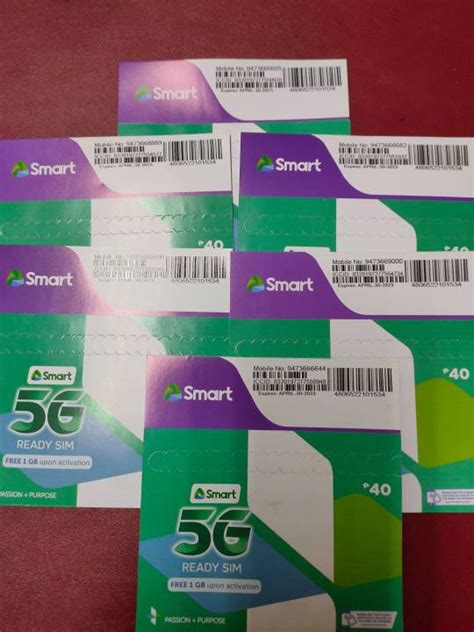 SMART PREPAID SIM CARD 5G / SET OF 10 PCS / | Lazada PH