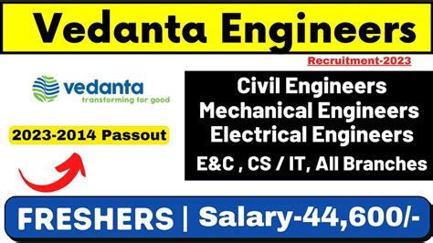 Vedanta Engineers Hirings Civil Engineer Jobs Mechanical Engineer