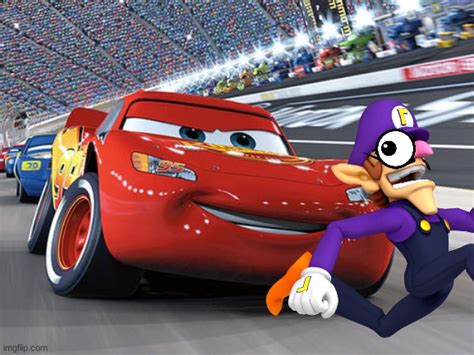 Waluigi Gets Run Over By Lightning Mcqueenmp3 Imgflip