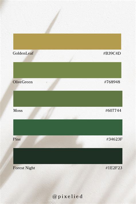 Green Earth Tone Color Palette | Color Scheme Generator in 2024 ...