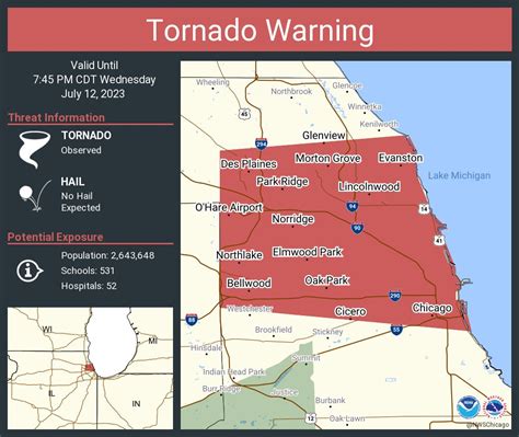 Nws Tornado On Twitter Tornado Warning Continues For Chicago Il Cicero Il And Evanston Il