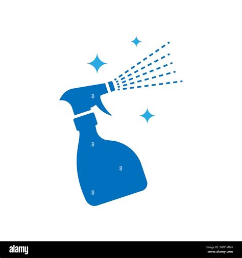 Cleaning Spray Bottle Vector Icon Symbol Illustration Stock Vector