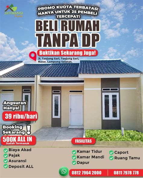 Jual Perumahan Lokasi Nyaman Dan Strategis Area Bandar Lampung Dan