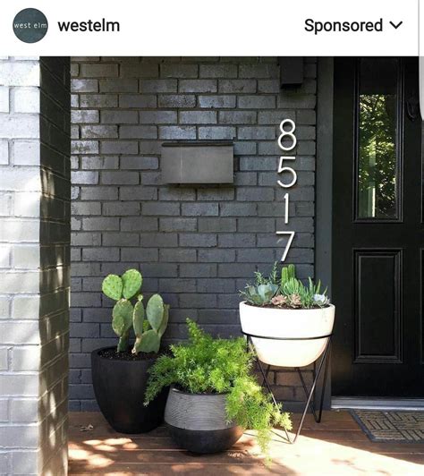 20 Dark Gray Painted Brick House Homyhomee