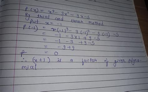 X³ 3x² 9x 5 Factorise