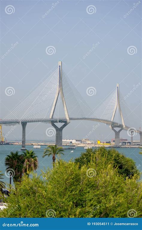 Constitution Bridge In The Bay Of Cadiz Andalusia Spain July 31