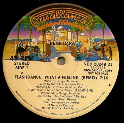 Irene Cara Flashdance What A Feeling 1983 26 Vinyl Discogs