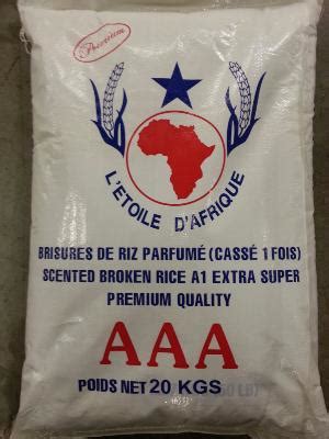 Brisure de riz étoile d Afrique cassé 1fois 20 kg