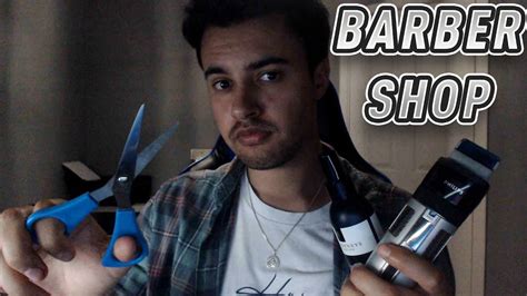 Asmr Barbershop Haircut Roleplay Scissors Buzzing Writing Typing