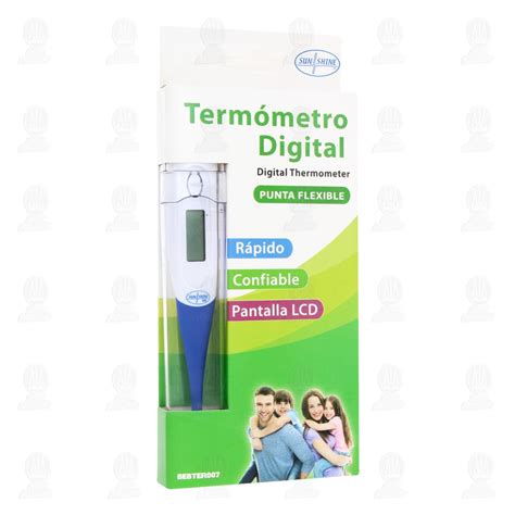 Termómetro Digital SunShine Punta Flexible 1 pza