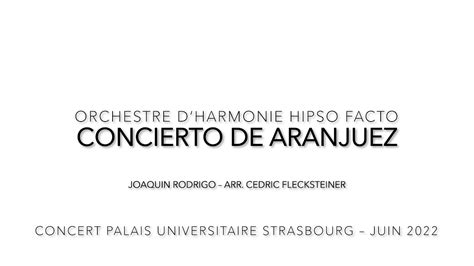 Concierto De Aranjuez Adagio Arr C Dric Flecksteiner Harmonie