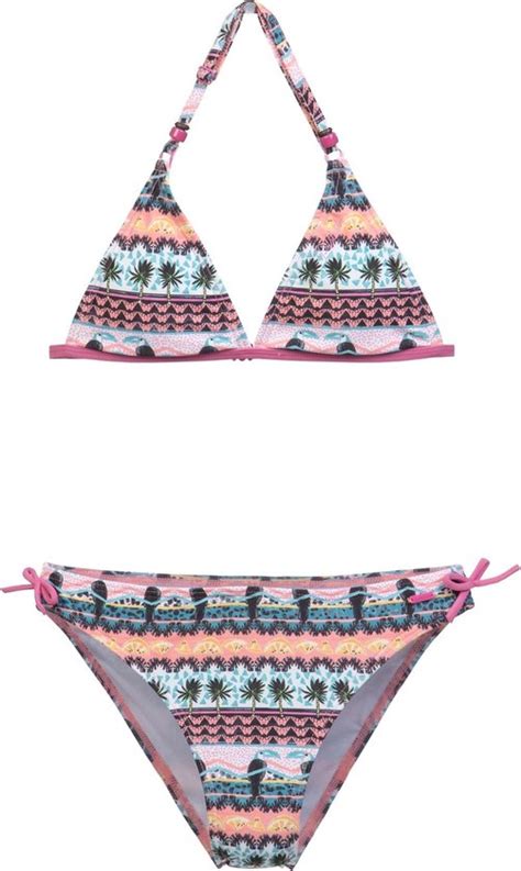 Protest TOUCAN JR Triangle Bikini Meisjes Coral Blaze Maat 140