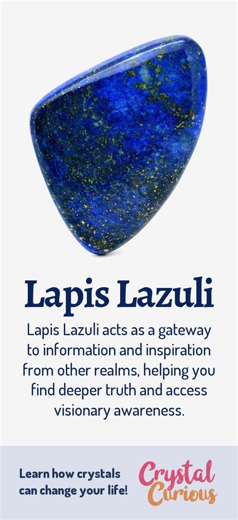 Lapis Lazuli Healing Properties & Benefits | Lapis lazuli, Crystal healing stones, Lapis lazuli ...