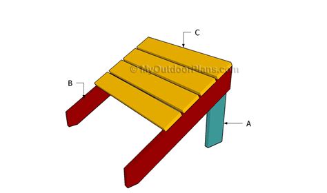 Adirondack Footstool Plans Myoutdoorplans