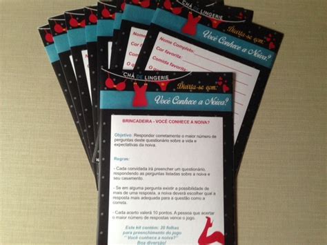 Kit de Brincadeiras Chá de Lingerie Elo Produtos Especiais