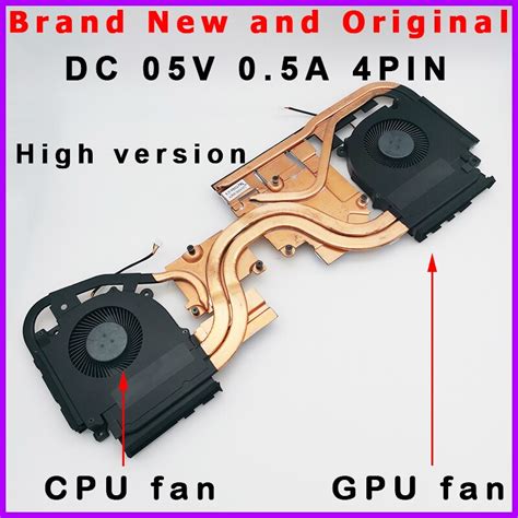 New Original Cpu Gpu Cooling Heatsink Fan Radiator Cooler For Clevo