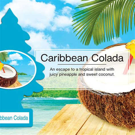 Little Trees Air Freshener Caribbean Colada 1 Pack Supercheap Auto