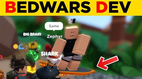 I Got In A Bedwars Developers Lobby Roblox Bedwars Youtube