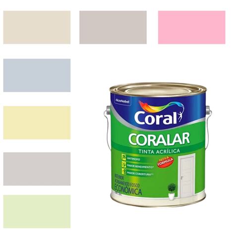 Tinta De Parede Acr Lica Cor Bege Coral Ml Lav Vel Premium Antimofo