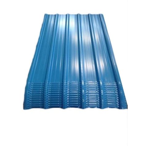 Blue Carbon Steel Galvalume Roofing Sheet Thickness 0 45 0 47 Mm At