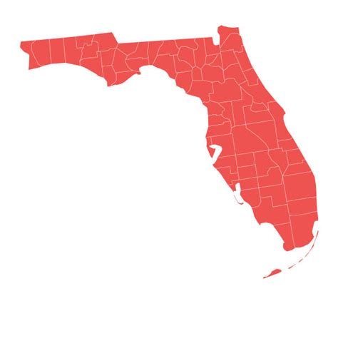 Florida County Map Outline Stock Photos, Pictures & Royalty-Free Images ...