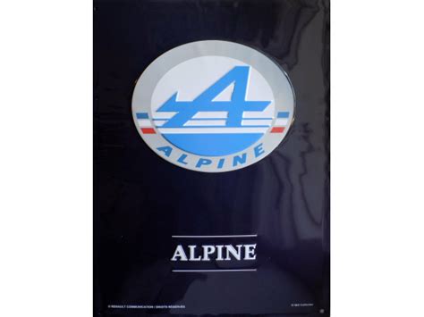 Plaque Renault Alpine Logo X Cm Auto Casse Bouvier