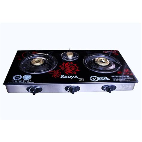 Surya Gas Chulha Glass No Of Burners 3 Burner At Best Price In Korba