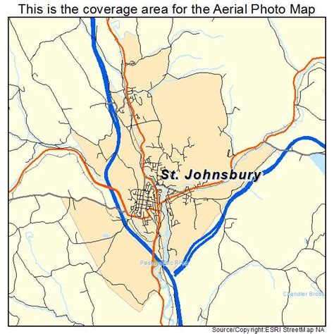 Aerial Photography Map Of St Johnsbury Vt Vermont