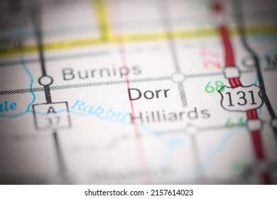 Dorr Michigan Usa On Geography Map Stock Photo 2157614023 | Shutterstock