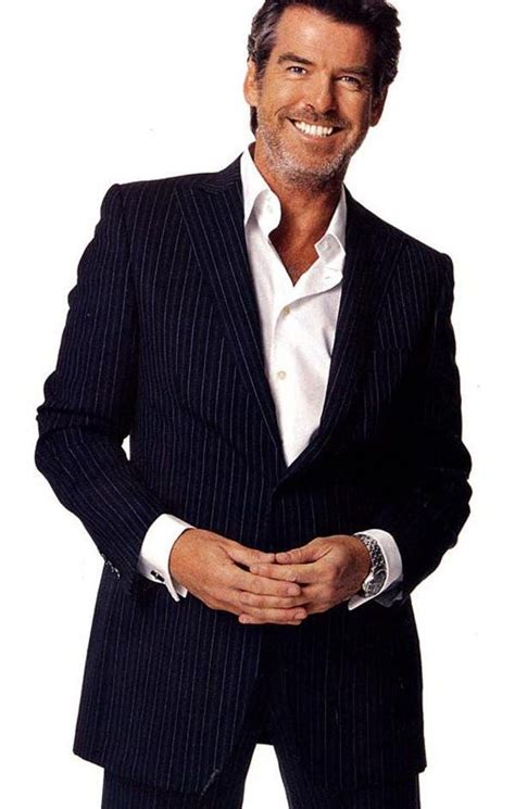 Pierce Brosnan In Silk Blend Stripes Tuxedo All People Photo U1 600×944