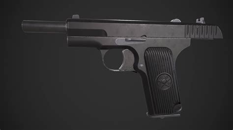 TT-33 Tokarev Pistol 3D Model by yn-delmund