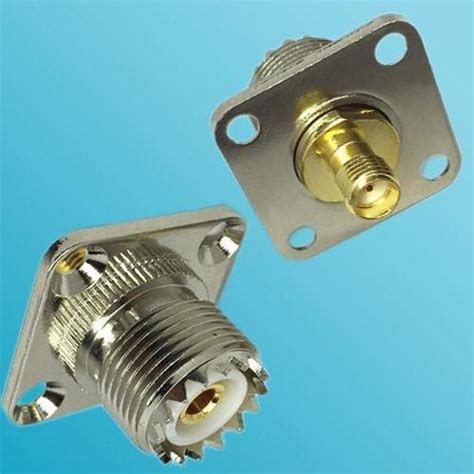 Hole Panel Mount Sma Female To Uhf So Female Rf Adapter