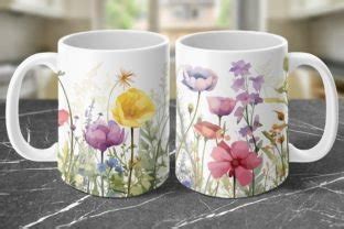 Sublimation Wildblumen Tasse X Png Graphic By Autismusmama Creative