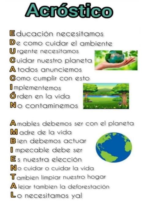 acróstico sobre la educacion ambiental docx