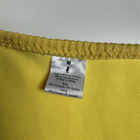 Yellow Textured Bikini Set Depop