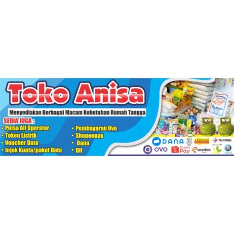 Jual Banner Toko Sembako Shopee Indonesia