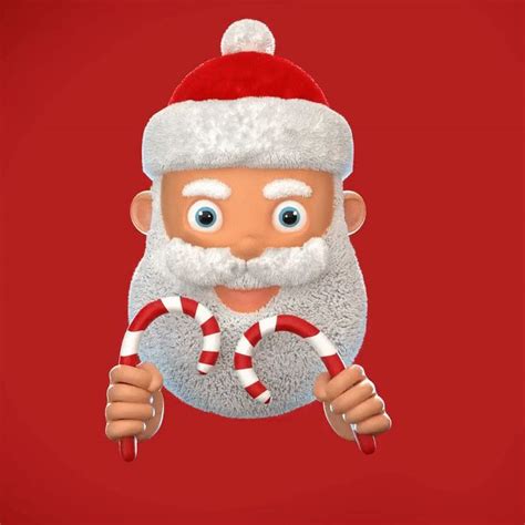 Cute Santa Animated  Aranyos Mikulás Animált  Christmas