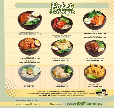 menu   square pool resto restaurant west jakarta