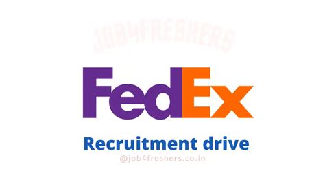 Fedex Recruitment 2024 Customer Services Apply Here Job4freshers