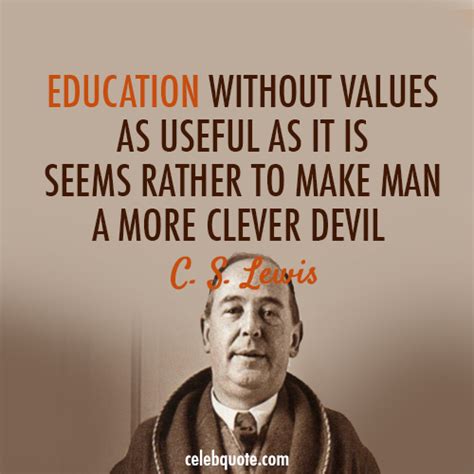 C S Lewis Quote About Study Smart School Education Devil Clever Cq