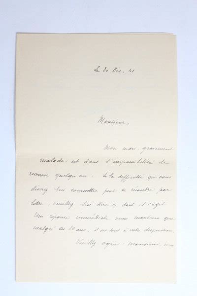 Lettre autographe signée de Félix Fénéon adressée à Gabriel Mourey