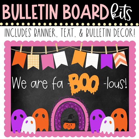 Bulletin Board Kit We Are Faboolous Halloween Fall Autumn Etsy In 2023 Halloween Bulletin