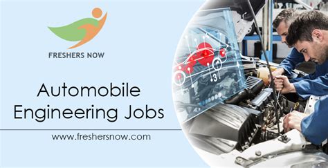 Automobile Engineering Jobs 2025 For Latest Vacancies - Apply Online