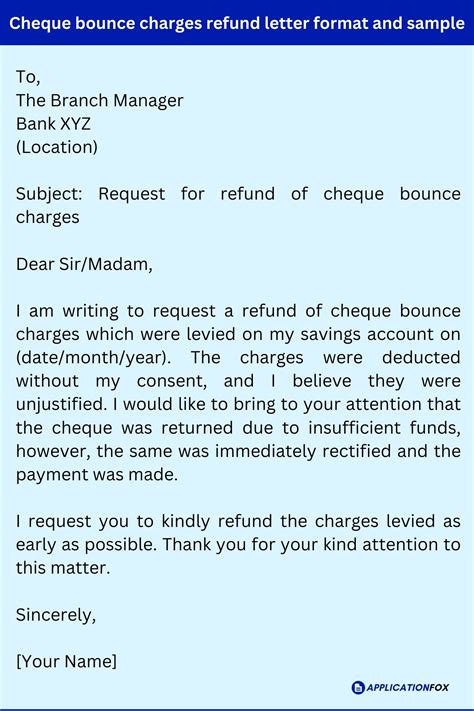 (8+) Application to the Bank Manager for Refund of Money