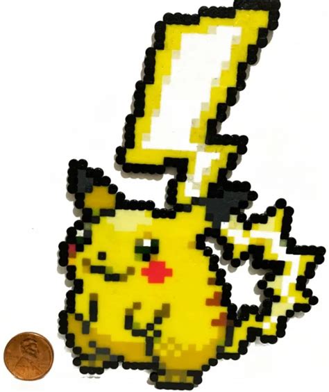 PIKACHU GIGANTAMAX POKÉMON Mini Perle Sprite Perler Artkal Pixel Art