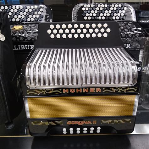 Hohner Corona Ii Button Accordion Black Reverb Uk