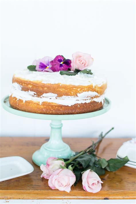 Easy Naked Cake For Spring Finding Silver Pennies