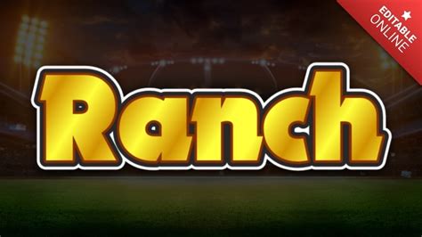 Ranch Efecto Cricket Generador De Efectos De Texto